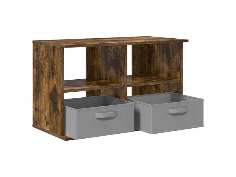  Support de télévision avec tiroir chêne fumé 79x40x48 cm  - Conforama E