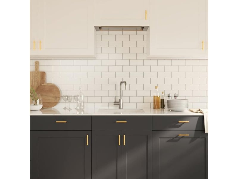  Poignées d'armoire, 10 unités, dorées, acier inoxydable cfe3308234  - Conforama C
