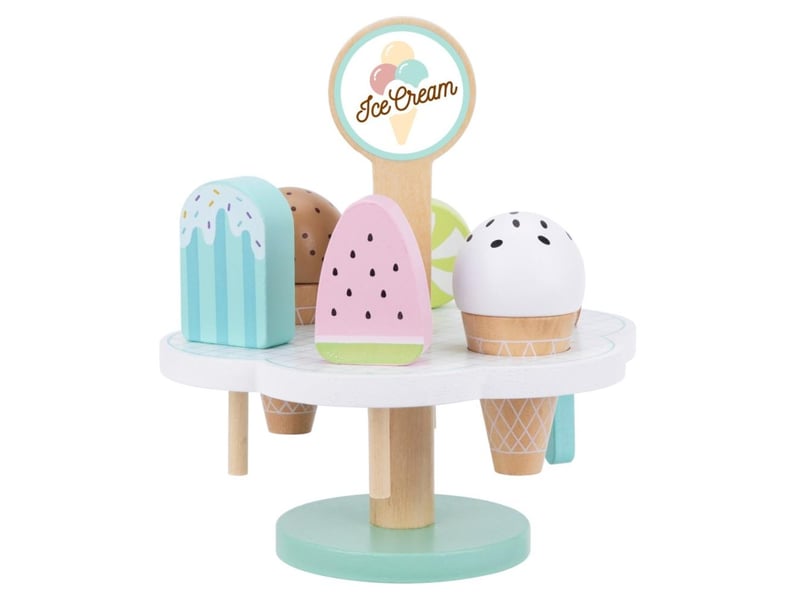  Marchande en bois tooky toy tk135 - glacier du tout-petit 9 pièces 6972633374824 - Conforama B