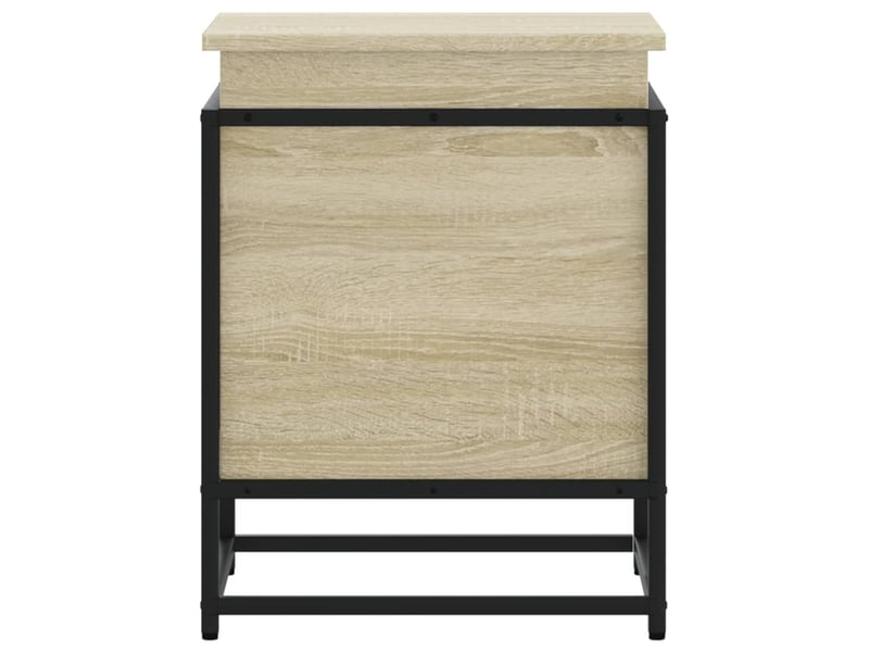  Boîte de rangement, coffre de rangement avec couvercle chêne sonoma bois ingénierie shl433  - Conforama D