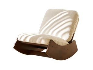 Fauteuil fixe HAVRYA Tissu blanc vendu A l'unité