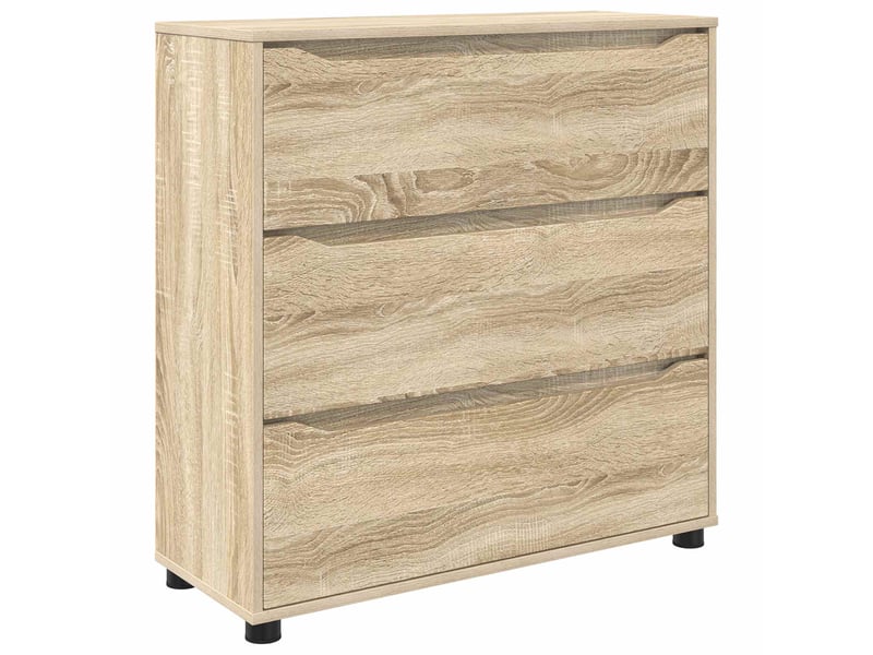  Armoire de rangement, commode de rangement 80 x 31 x 81 cm bois d'ingénierie shl7484  - Conforama A