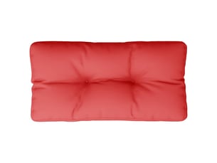 Coussin de palette, coussin de chaise, coussin de canapé rouge 70x40x12 cm tissu cf55443