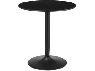Table de salle à manger ronde pour 2 personnes avec pied en acier et base antidérapante, pour cuisine, ø70 × 75 cm