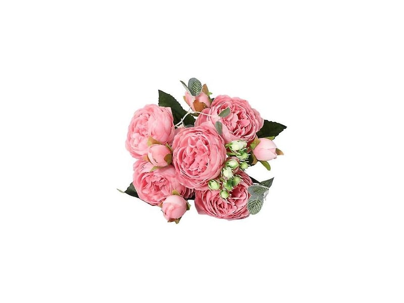  Pivoine artificielle coupée à la main, délicate et pratique, composition florale.jaune  - Conforama C