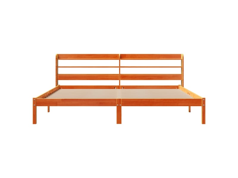  Lit double- lit adulte -  cadre de lit et tête de lit sans matelas  marron 200x200 cm  - Conforama C