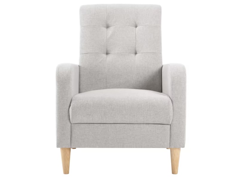  Fauteuil lounge nordique gris clair evryae  - Conforama A