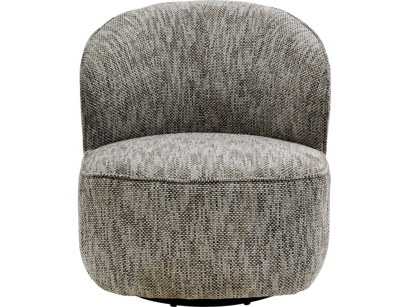  fauteuil pivotant ellie gris kare design  - Conforama A
