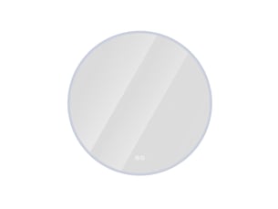 Miroir rond(e) de salle de bain coloris argenté MAISENTIEL   - 70 cm x 70 cm