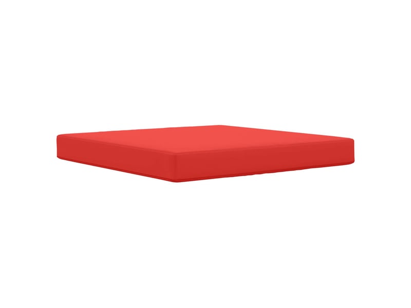 Coussin de canapé d'extérieur, coussin de chaise polyester rouge 80 x 80 cm cf54156 - Conforama D