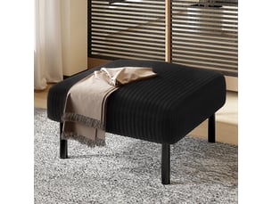 Pouf / repose pied <strong></strong> <strong>Morn Vibe</strong> noir