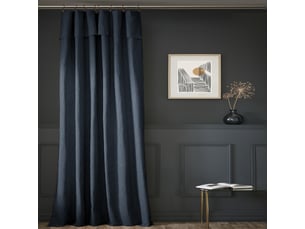 Rideau ajustable 140x270 cm coton minuit