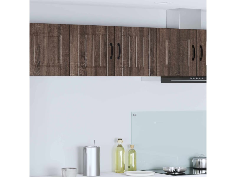  Meuble mural de cuisine | armoire de cuisine 2 pcs chêne brun bois d'ingénierie shl4658  - Conforama B