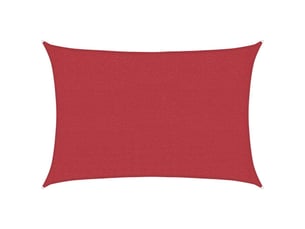 Voile d'ombrage - voile d'ombre - voile parasol 160 gm² rouge 2,5x4 m pehd