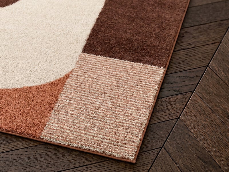 Bobochic tapis poils longs sorella motif graphique beige 200x290 SORELLA - Conforama C
