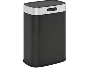 Poubelle de cuisine en acier inoxydable 5 l avec couvercle ouvert, bac interne amovible