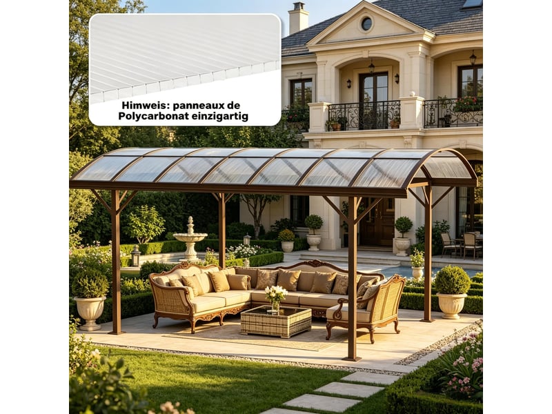 Lot de 10 plaques alvéolaires en polycarbonate transparent 120 × 60 cm, épaisseur 4 mm, anti-uv  - Conforama D