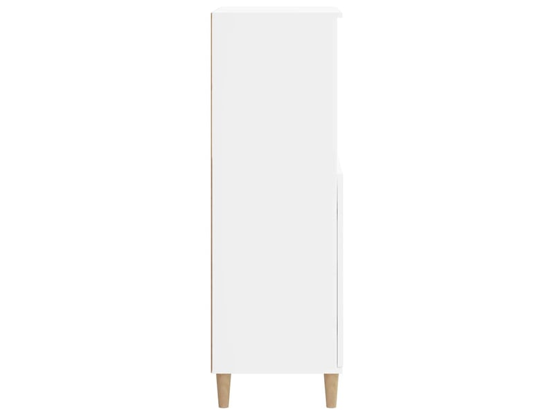  Buffet haut - bahut - meuble de rangement blanc 60x36x110 cm bois d'ingénierie  - Conforama D