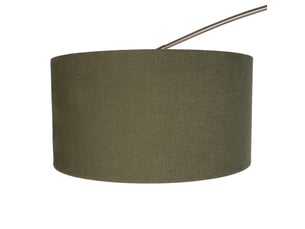 Lampadaire en acier avec abat-jour vert foncé 50cm - xxl