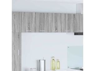 Meuble de rangement, armoire suspendue gris sonoma et blanc 60x31x40cm