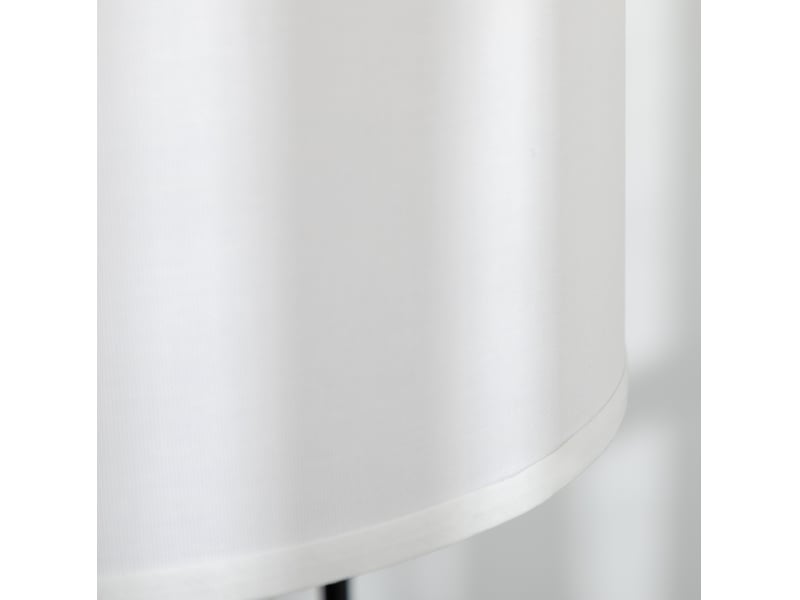  Lampadaire moderne 64x38x163,5 cm avec interrupteur au pied métal blanc et noir  - Conforama D