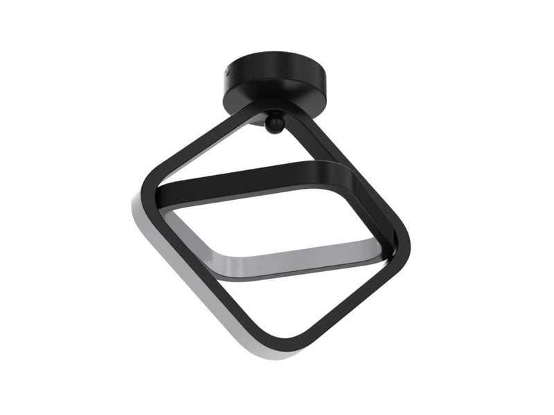  Plafonnier de couloir carré 24w 2700 lm – pour couloir et balcon, ø25 cm  - Conforama A