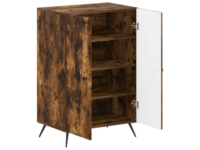  Meuble à chaussure, cabinet à chaussures breda 59,5x39,5x90 cm chêne fumé  - Conforama C