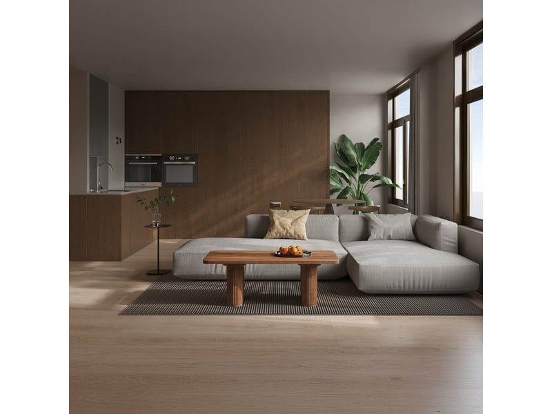  Table basse bois de manguier brun clair  - Conforama E