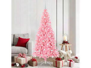 Sapin de noël, arbre de noël rose 180 cm pvc shl1679
