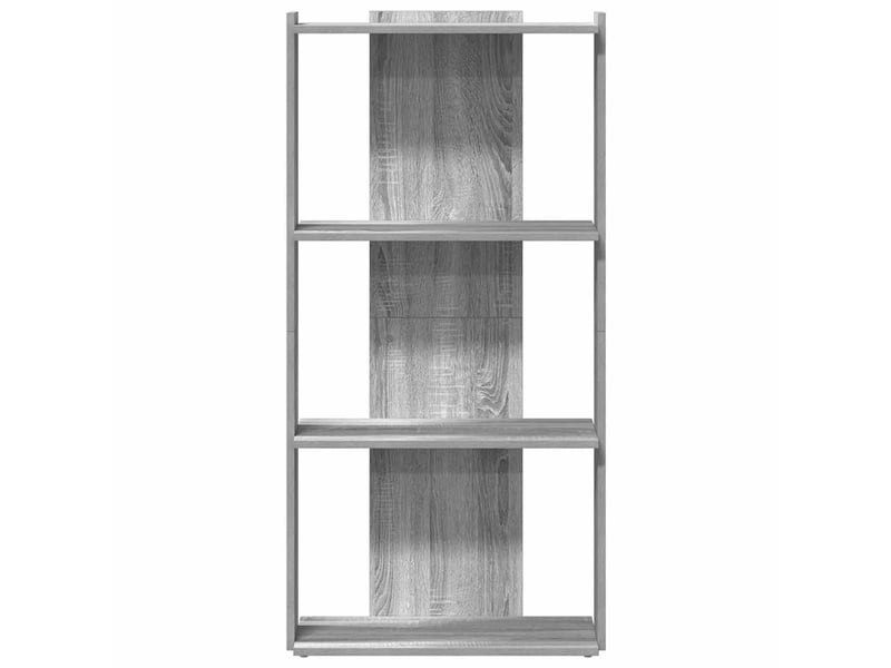  Bibliothèque à 3 niveaux, armoire à livres sonoma gris 60x30x120 cm  - Conforama D