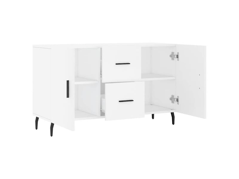  Buffet - bahut - meuble de rangement blanc 100x36x60 cm bois d'ingénierie  - Conforama E