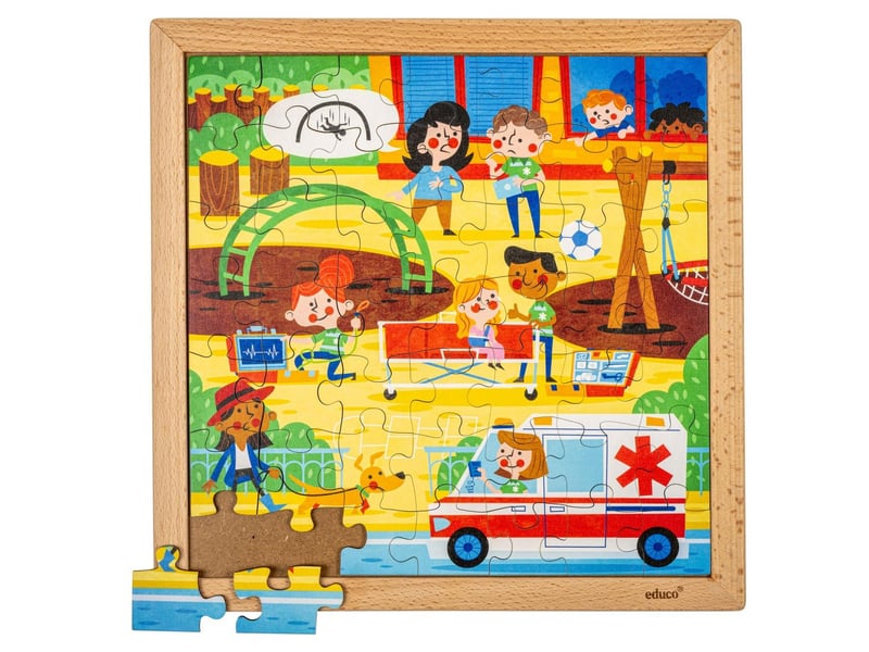  Educo services d'urgence - ambulance  49 pièces de puzzle 8719924067229 - Conforama D