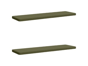 Lot de 2 coussins de banc, coussins d'assise vught 100 % polyester vert olive cf58249