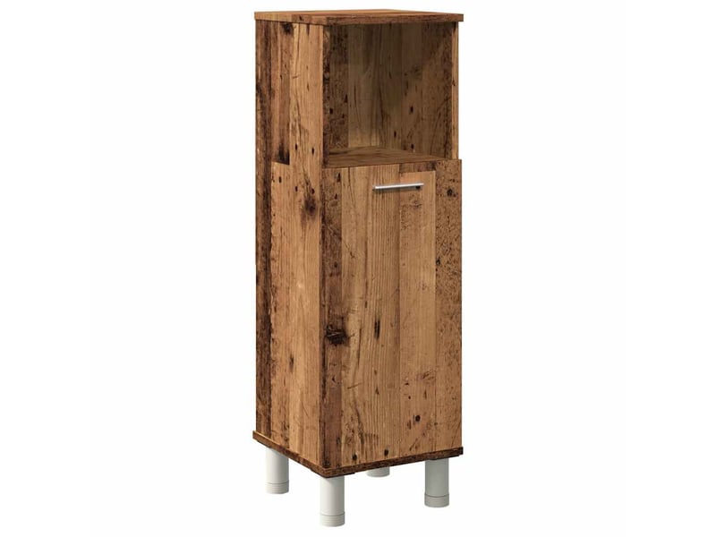  Armoire de salle de bain, meuble de rangement vieux bois 30x30x95 cm bois ingénierie  - Conforama A