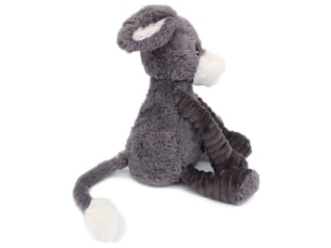 Peluche ane poitou maman et bebe gris ptipotos