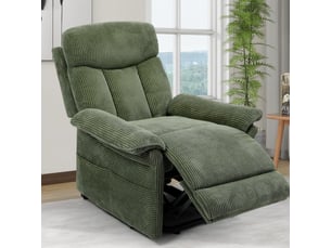 Fauteuil relax électrique  NECHE Velours vert