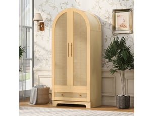 Armoire WISHDOR coloris bois clair largeur 70 cm