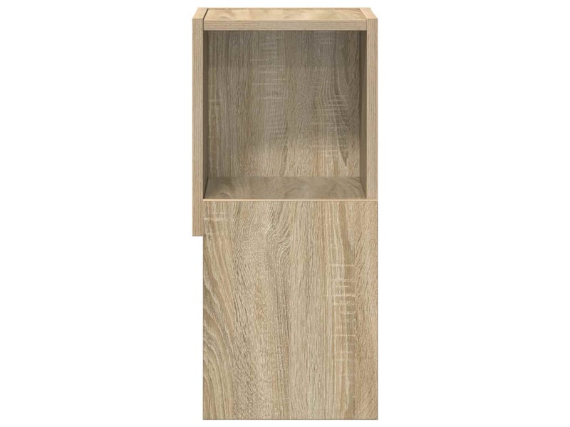  Meuble d'angle, meuble de rangement salon 25,5x25x55cm bois d'ingénierie chêne sonoma  - Conforama E