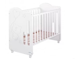 Lit bébé 90x190 cm GLOBITO coloris blanc
