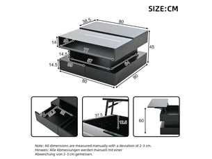 Table basse coloris noir