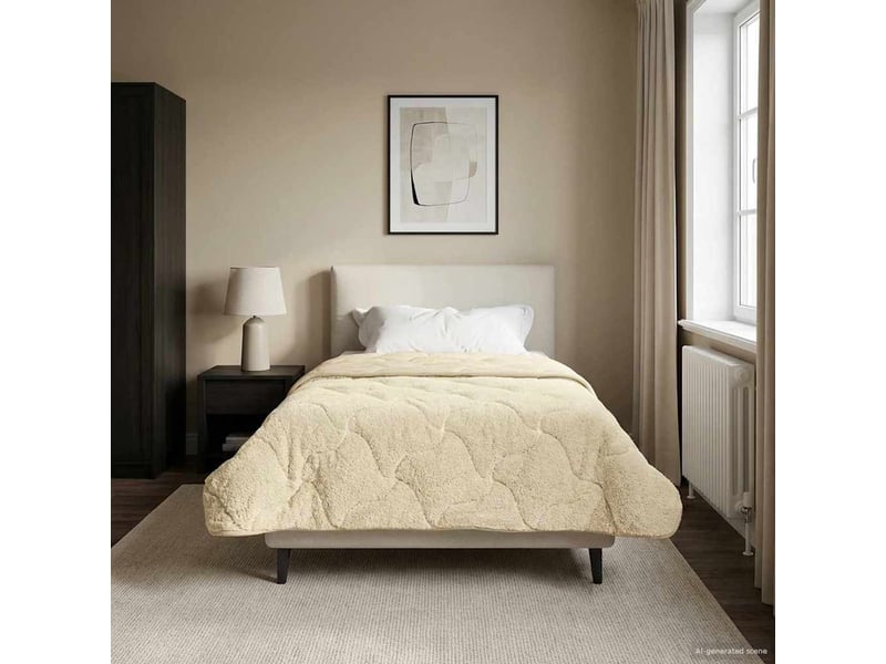  Duvet d'hiver - couette 140 x 220 cm hiver - couette crème respirant  - Conforama B