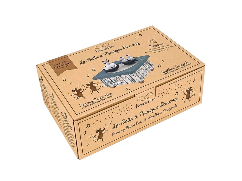  Boite a musique dancing fille et panda S95012 - Conforama B