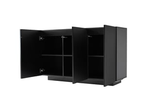 Buffet 3 porte(s)  0 tiroir(s) MAISENTIEL  - 120 cm coloris noir 