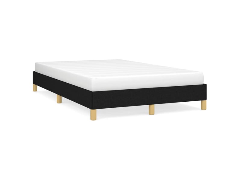  Lit double- lit adulte -  cadre de lit sans matelas noir 120x190 cm tissu  - Conforama A