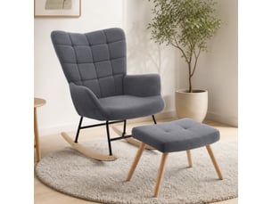 Fauteuil fixe <strong>TCQPZ</strong> Velours gris