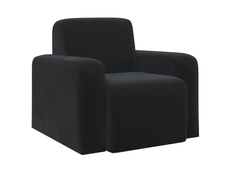  Vidaxl fauteuil noir velours  - Conforama A