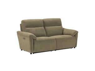 Canapé droit relax électrique <strong>ALTOBUY</strong> <strong>BALCO</strong> 3 places Polyester vert