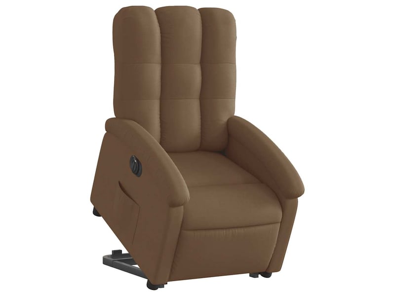  Fauteuil inclinable électrique, fauteuil relax salon marron tissu shl79381  - Conforama C