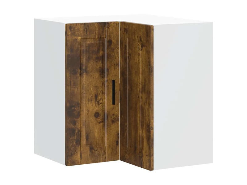  Armoire d'angle murale de cuisine porto chêne fumé  - Conforama A