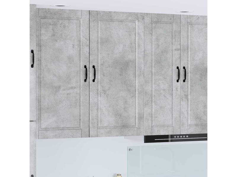 Meuble mural de cuisine, armoire de cuisine gris béton 50x31x100cm shl1833 - Conforama B